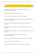 TDLR Esthetician Exam &lpar;Physiology&comma; Anatomy and infection control&rpar; &vert; 100&percnt; Satisfaction Guarantee &vert; Rated A&plus;