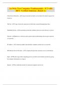 1st 9wks Test Computer Fundamentals - IC3 with 100&percnt; Verified Solutions &vert; Rated A&plus;