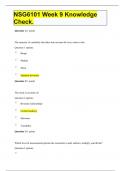NSG6101 Week 9 Knowledge Check&period;