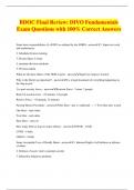 BDOC Final Review: DIVO Fundamentals Exam Questions with 100% Correct Answers