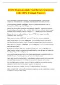 DIVO Fundamentals Test Review Questions with 100&percnt; Correct Answers