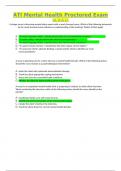 MENTAL HEA N268 ATI Mental Health Proctored - A&comma;B & C 
