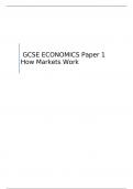 GCSE ECONOMICS Paper 1 How Markets Work QUESTION PAPERFOR MAY 2023