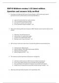 EMT-B Midterm review 1-23 latest edition&period; Question and answers fully verified