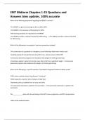 EMT Midterm Chapters 1-23 Questions and Answers lates updates&period; 100&percnt; accurate