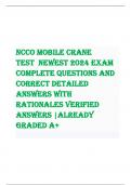 Exam &lpar;elaborations&rpar; NCCCO MOBILE CRANE NEWEST 2024 QUESTIONS AND CORRECT DETAILED ANSWERS &vert;ALREADY GRADED A&plus;  2 Exam &lpar;elaborations&rpar; NCCCO MOBILE CRANE NEWEST 2024 EXAM COMPLETE QUESTIONS AND CORRECT DETAILED ANSWERS&period;  3 Exam &lpar;elaborations&rpar; NCCCO MOBILE CR