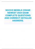 NCCCO MOBILE CRANE NEWEST 2024 EXAM  COMPLETE QUESTIONS  AND CORRECT DETAILED ANSWERS.                    1. What action does a signal person intend the operator to perform if he extends his arm at shoulder height, makes a fist with his hand, and sticks h