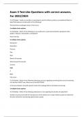 Exam 3 Test-Like Questions with correct answers&period;  For 2023&sol;2024