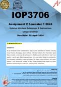 IOP3706 Assignment 2 (COMPLETE ANSWERS) Semester 1 2024 - DUE 15 April 2024 