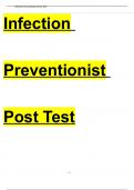 WB4081 - Posttest - Nursing Home Infection Preventionist Training Course &lpar;Web- based&rpar;-with 100&percnt; verified solutions-