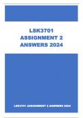 LSK3701 ASSIGNMENT 2 ANSWERS 2024