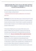 FIREFIGHTER PRACTICE EXAM 2024-2025&sol; NEWEST UPDATE WITH CORRECT VERIFIED ANSWERS AND RATIONALES&sol;GRADED A&plus;