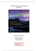 Solutions for The Art and Science of Leadership, 8th Edition Nahavandi (All Chapters included)
