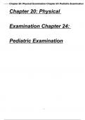 2024 Complete Test Bank - Pediatric Physical Examination&colon; An Illustrated Handbook &comma;3rd Edition &lpar;Duderstadt&comma;2017&rpar; &vert; Chapters 1-20