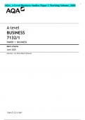 AQA&lowbar;A Level Business Studies Paper 1 Marking Scheme&lowbar;2020