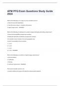 APM PFQ Exam Questions Study Guide 2024
