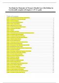 Test Bank for Maternity & Women&rsquo;s Health Care 12th Edition by Lowdermilk complete all chapters 1-37 A&plus; guide