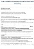 ASTR 1102 final exam review sheet Louisiana State University