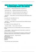 ABGC Board Exam - Testing Terminology & Technology Exam &ndash; Q&rsquo;s and A&rsquo;s