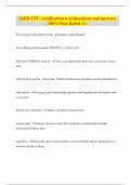 IAED ETC certification test Questions and answers 100&percnt; Pass Rated A&plus;