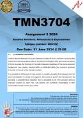 TMN3704 Assignment 2 (COMPLETE ANSWERS) 2024 (200182) - DUE 11 June 2024 