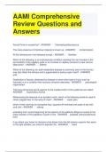 AAMI Comprehensive Review Questions and Answers
