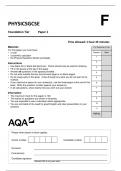 AQA GCSE PHYSICS 8463-1F Paper 1 Foundation Tier Question Paper MERGED With VERIFIED Mark scheme June 2022.