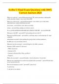 Scribe U Bundled Exams with complete solutions