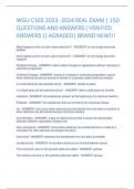 WGU C165 2023 -2024 REAL EXAM | 150 QUESTIONS AND ANSWERS ( VERIFIED ANSWERS )| AGRADED| BRAND NEW!!!