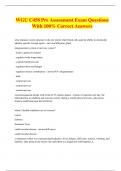 WGU C458 Pre Assessment Exam Questions With 100% Correct Answers