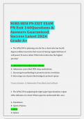 NURS HESI PN EXIT EXAM PN Exit 140Questions &  Answers Guaranteed Success Latest 2024  Grade A