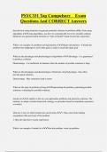 PSYC331 Top Compulsory Exam  Questions And CORRECT Answers