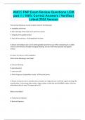 ANCC FNP Exam Review Questions LEIK part 1 | 100% Correct Answers | Verified | Latest 2024 Version