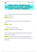 WEEK 8 QUIZ - FIN350 EXAM |  QUESTIONS & ANSWERS (VERIFIED) |  LATEST UPDATE | GRADED A+