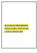 NCTI EXAM: PROGRESSION FIELD TECH2-3 TEST EXAM| LATEST UPDATE 2024