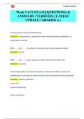 Week 5 SCI EXAM &vert; QUESTIONS &  ANSWERS &lpar;VERIFIED&rpar; &vert; LATEST  UPDATE &vert; GRADED A&plus;