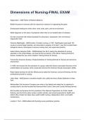 Dimensions of Nursing-FINAL EXAM 2024&sol;2025 &lpar;100&percnt; verified by experts&rpar;