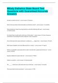 Milady Esthetics State Board Test Questions with Guaranteed Accurate Answers