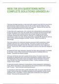 HESI 700 &vert;814 QUESTIONS&vert; WITH COMPLETE SOLUTIONS GRADED A&plus;