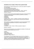 NURSING 552&colon; EXAM 3 PRACTICE QUESTIONS