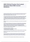 HESI 700 Exit Practice Test &lpar;Latest&rpar; Questions Bank With Correct Solutions&period;&period;