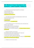 PSYCHOLOGY 601 Midterm Exam Questions and Answers&period; Latest Update&period; Rated A&plus;