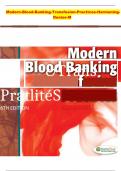 Test bank for Modern-Blood-Banking-Transfusion-Practices-Harmening-Denise-M
