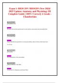 Exam 1: BIOS 255 / BIOS255 (New 2024/ 2025 Update) Anatomy and Physiology III Complete Guide | 100% Correct| A Grade Chamberlain