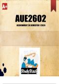 AUE2602 Assignment 2A Semester 1 2024 (ANSWERS)
