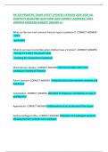 NR 328 PEDIATRIC EXAM LATEST UPDATED VERSION 2024-2026 ALL COMPLETE QUALIFIED QUESTIONS AND CORRECT ANSWERS&sol; 100&percnt; VERIFIED ANSWERS ALREADY GRADED A&plus;