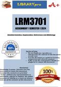 LRM3701 Assignment 1 (COMPLETE ANSWERS) Semester 1 2024
