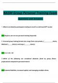 NASM Group Personal Training Exam  Questions and Answers 2024 / 2025 | 100% Verified Answers