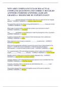 NEW ASRT COMPLIANCE EXAM 2024 ACTUAL COMPLETE QUESTIONS AND CORRECT DETAILED ANSWERS &lpar;VERIFIED ANSWERS&rpar; &vert;ALREADY GRADED A&plus; HIGHSCORE BY EXPERTS PASS&excl;&excl;&excl;