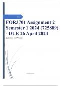 FOR3701 Assignment 2 Semester 1 2024 (725889) - DUE 26 April 2024